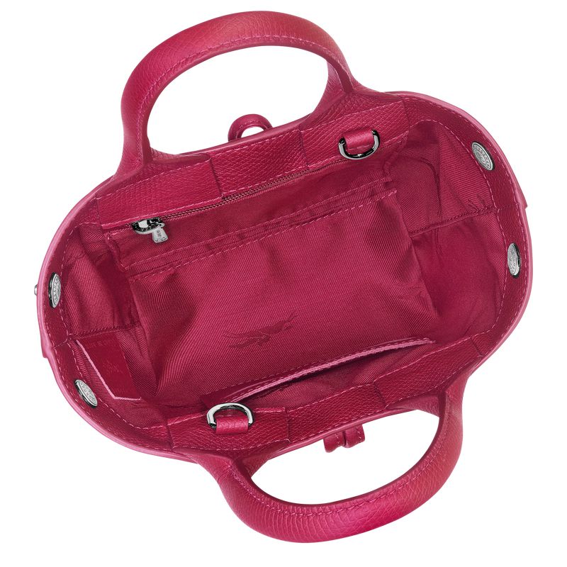 Dark Pink Longchamp Le Roseau Xs Women Handbag | Ksa-809RWYUTZ