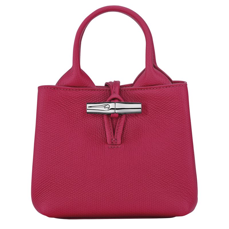 Dark Pink Longchamp Le Roseau Xs Women Handbag | Ksa-809RWYUTZ