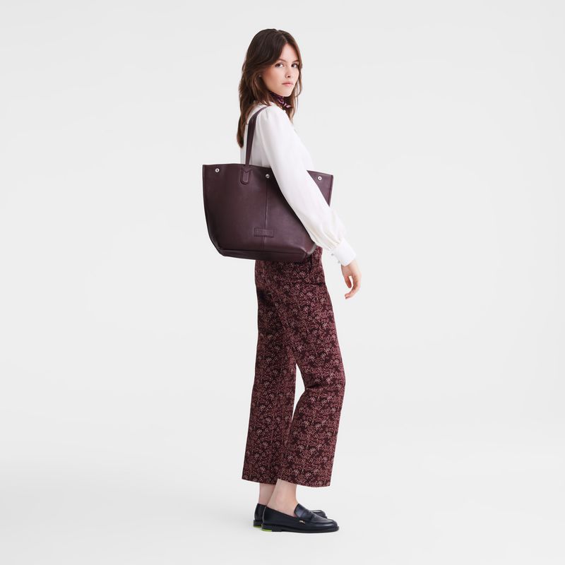 Dark Purple Longchamp Essential L Women Tote Bag | Ksa-705XACTSP