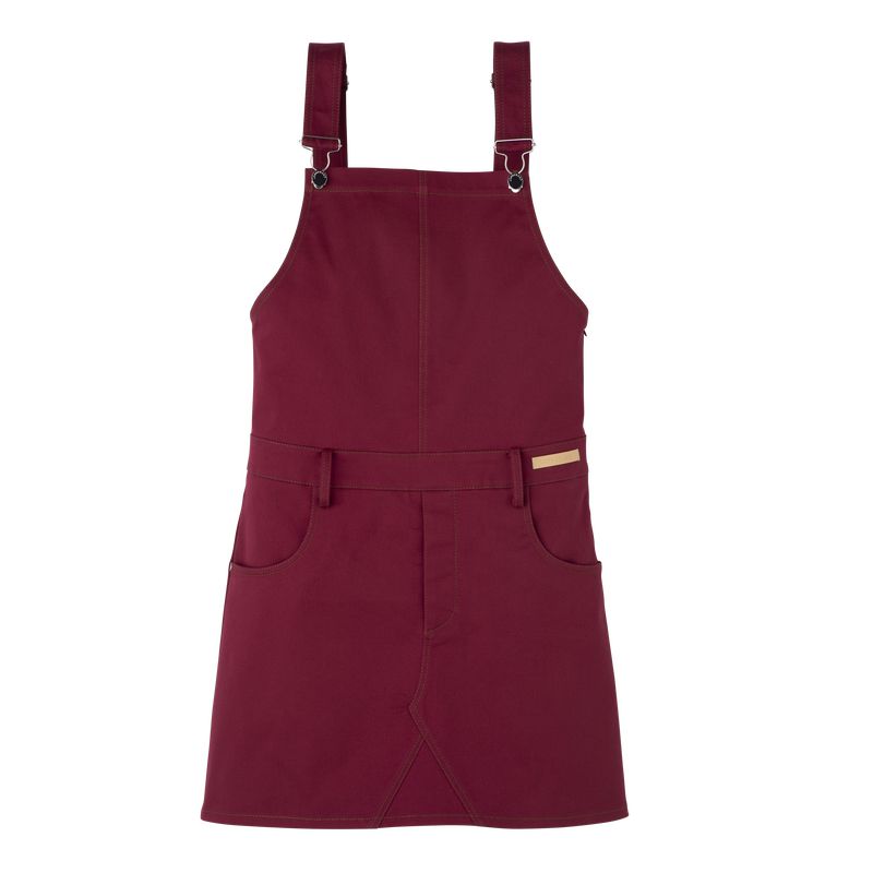 Dark Red Longchamp Gabardine Women Dress | Ksa-962NUYFTO
