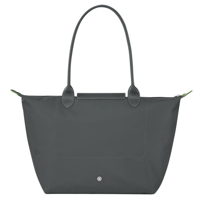 Deep Grey Longchamp Le Pliage Green L Women Tote Bag | Ksa-356WRIQCL