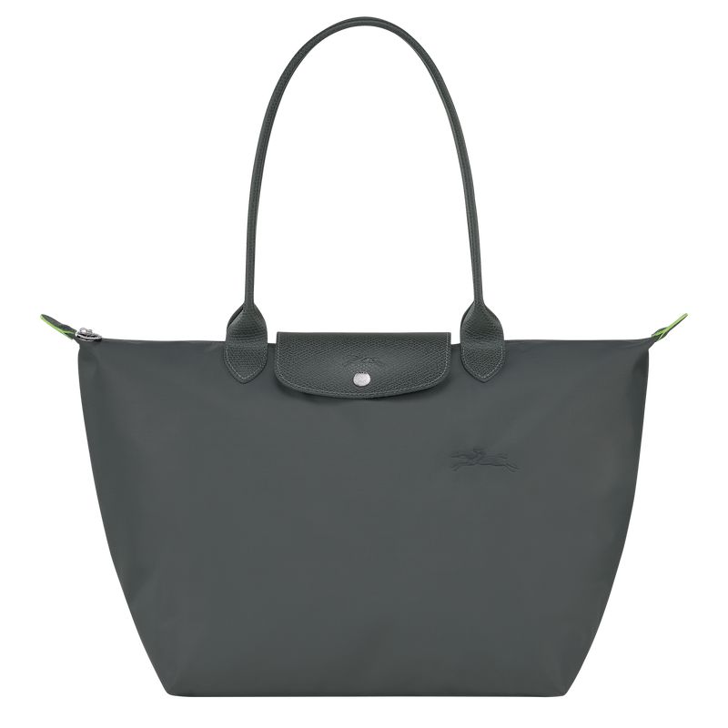 Deep Grey Longchamp Le Pliage Green L Women Tote Bag | Ksa-356WRIQCL
