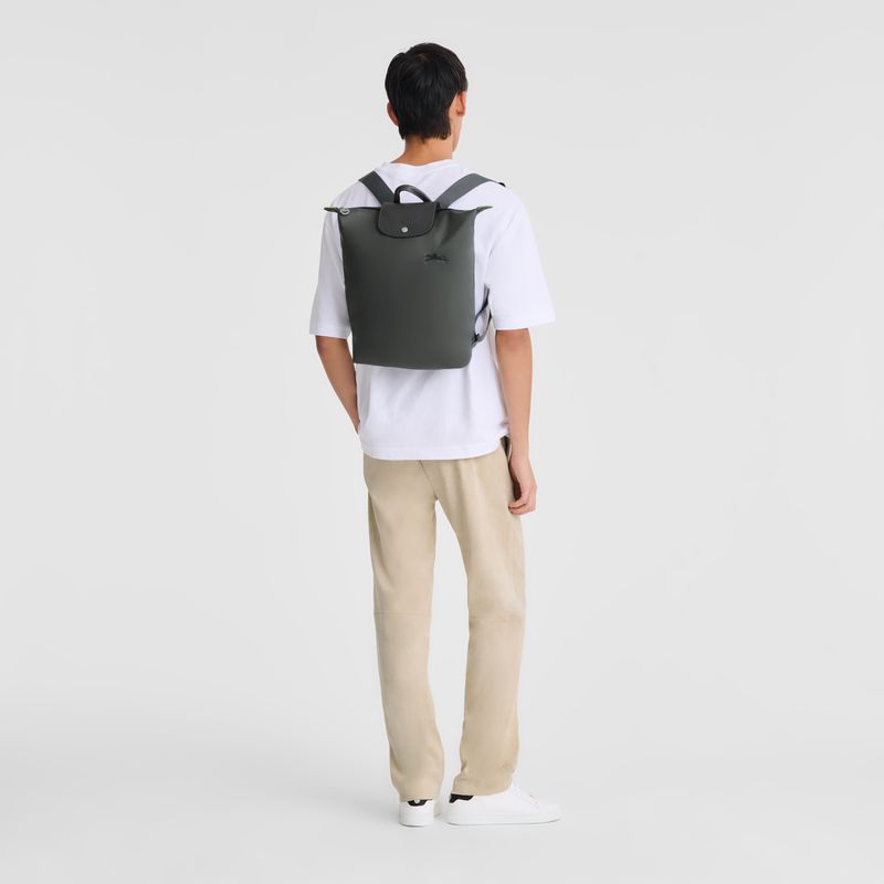 Deep Grey Longchamp Le Pliage Green M Men Backpack | Ksa-576GYRLTX