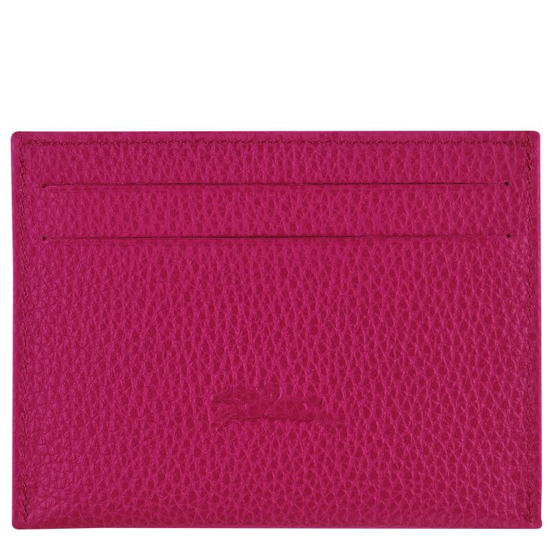 Fuchsia Longchamp Le Foulonné Men Card Holder | Ksa-057PJDZAU