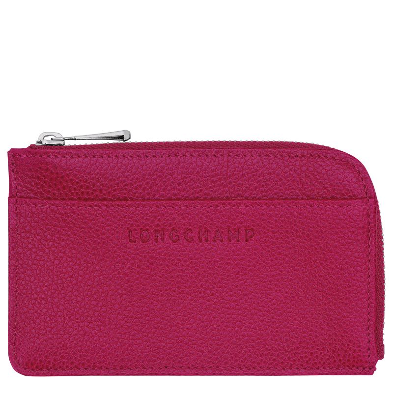Fuchsia Longchamp Le Foulonné Men Card Holder | Ksa-875IJHODN