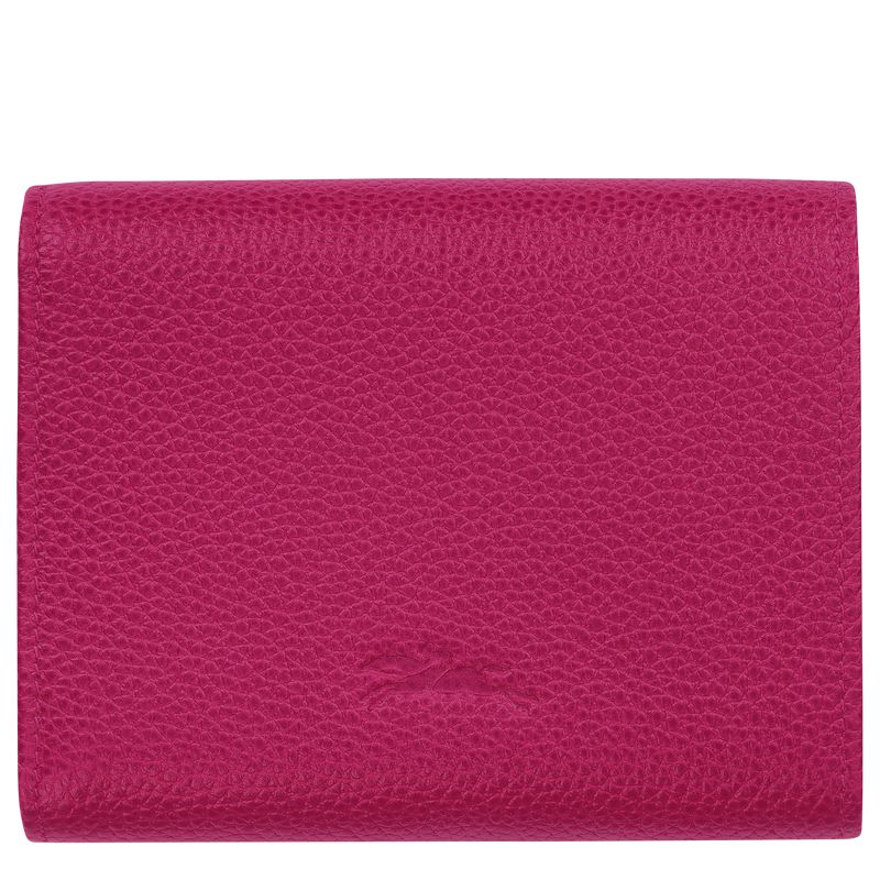 Fuchsia Longchamp Le Foulonné Men Wallet | Ksa-794JUHBGC