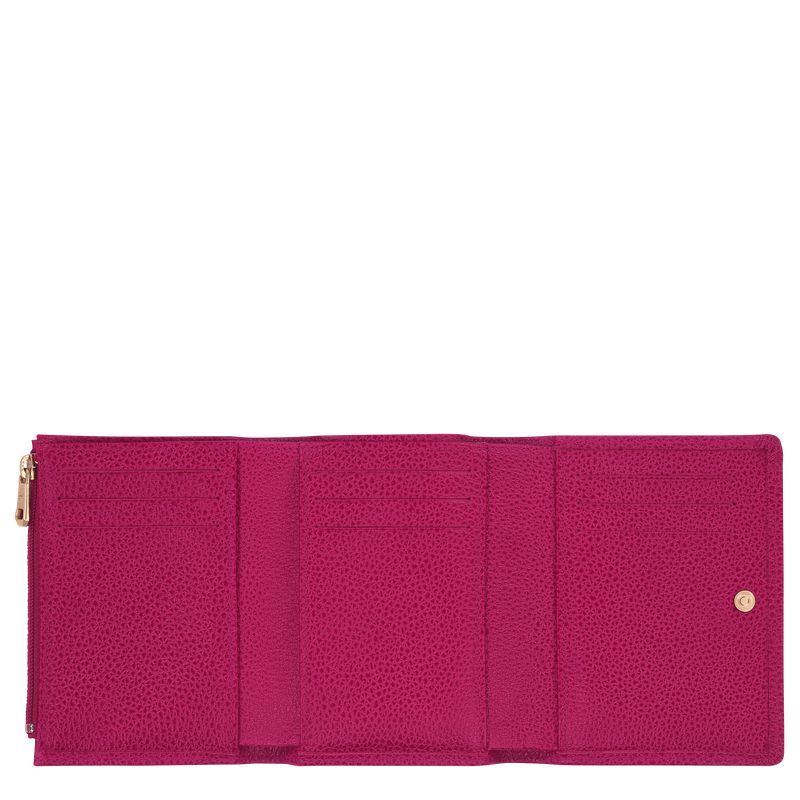 Fuchsia Longchamp Le Foulonné Men Wallet | Ksa-794JUHBGC
