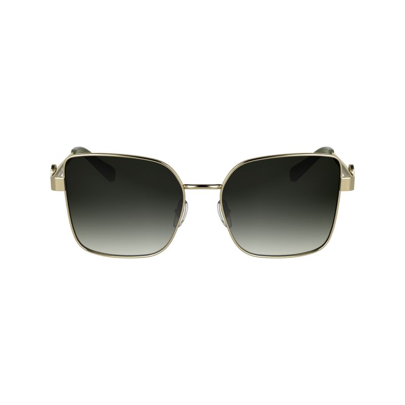 Gold / Khaki Longchamp Metal Women Sunglasses | Ksa-019BZGUVE