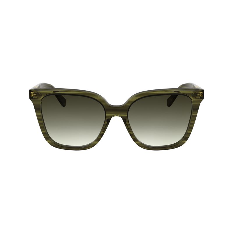 Green Longchamp Acetate Women Sunglasses | Ksa-271RIMHEO