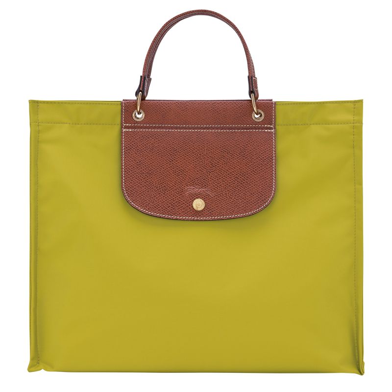 Green Longchamp Cabas L Women Tote Bag | Ksa-581VBDHLG