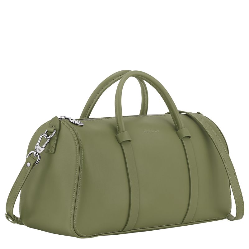 Green Longchamp Daylong L Women Handbag | Ksa-391KIOEDG