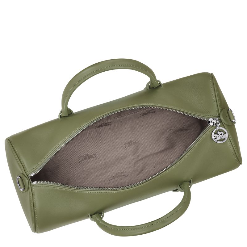 Green Longchamp Daylong L Women Handbag | Ksa-391KIOEDG