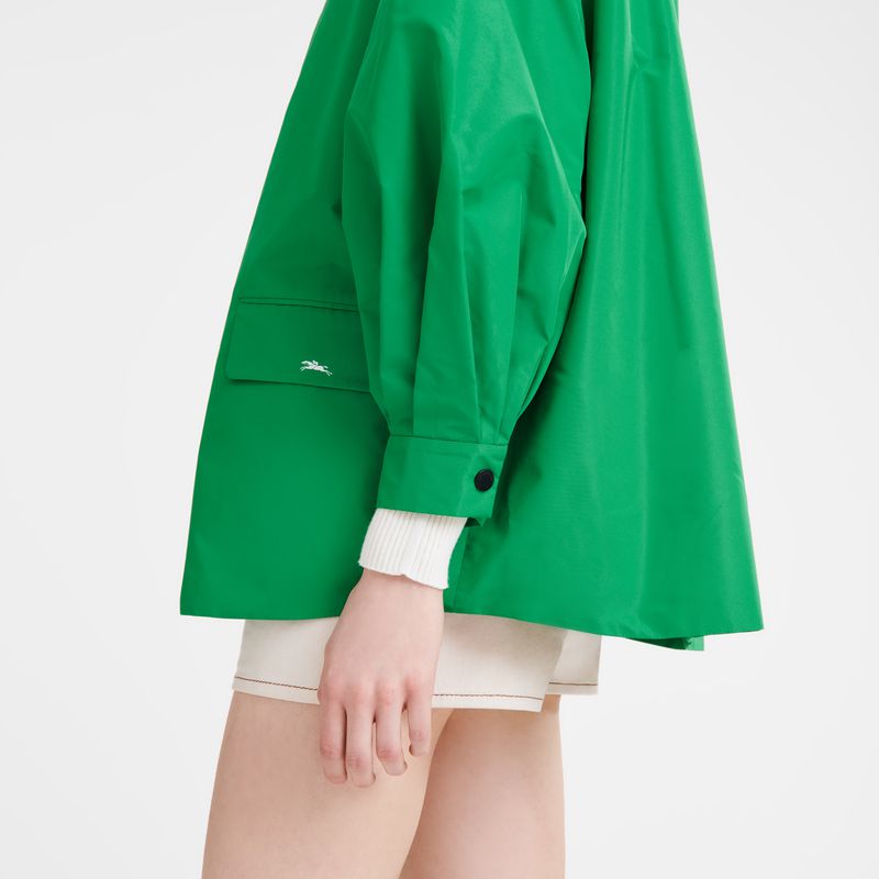 Green Longchamp Kimono Women Jacket | Ksa-176XPMCHI