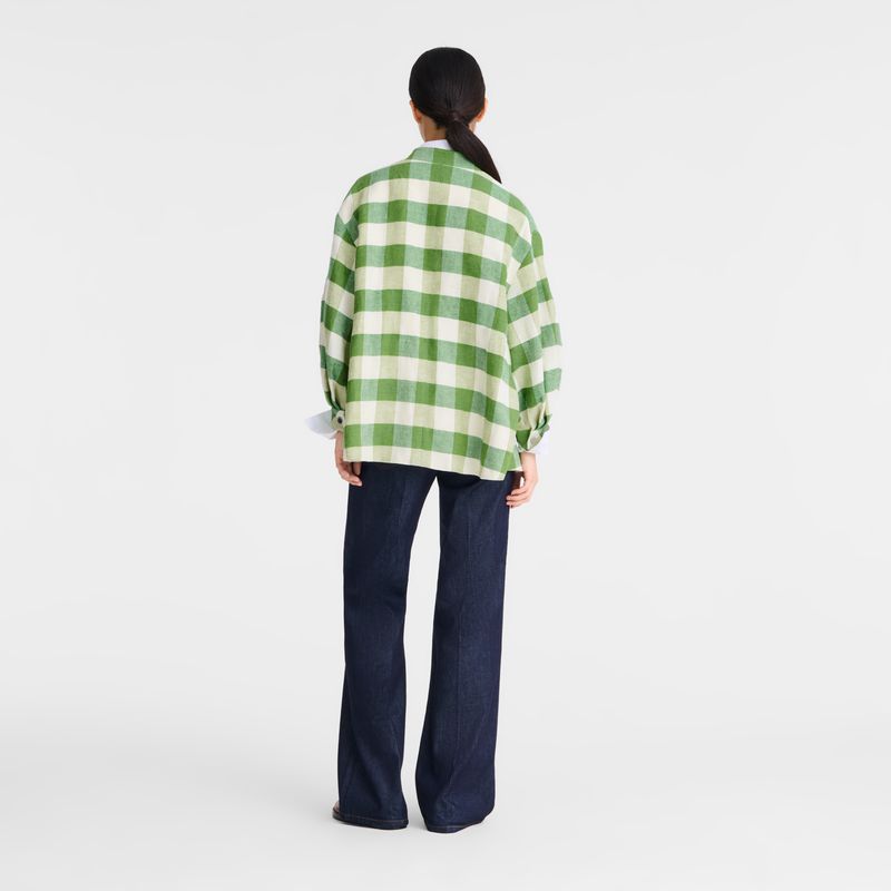 Green Longchamp Kimono Women Jacket | Ksa-238JZFPIE