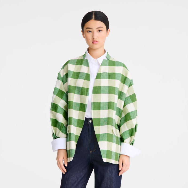 Green Longchamp Kimono Women Jacket | Ksa-238JZFPIE