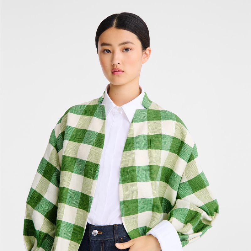 Green Longchamp Kimono Women Jacket | Ksa-238JZFPIE
