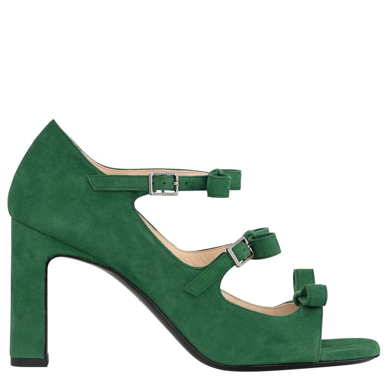 Green Longchamp La Baronne Women Sandals | Ksa-194NYRIVD