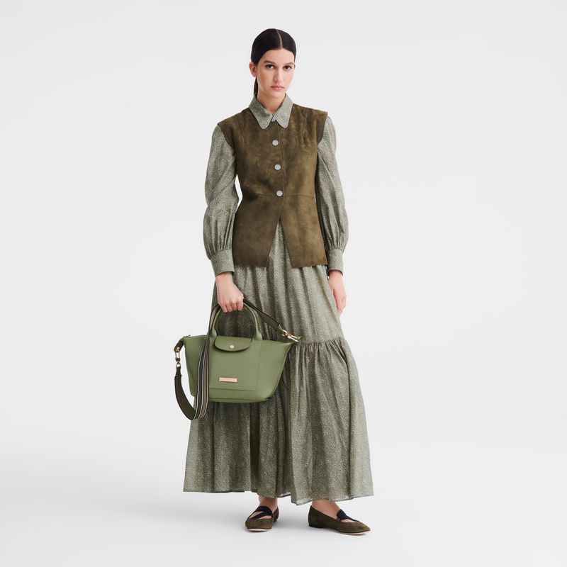 Green Longchamp Le Pliage Xtra S Women Handbag | Ksa-531MSUDBG