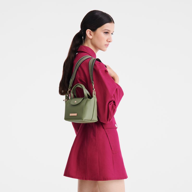 Green Longchamp Le Pliage Xtra Xs Men Handbag | Ksa-650DGIQUF