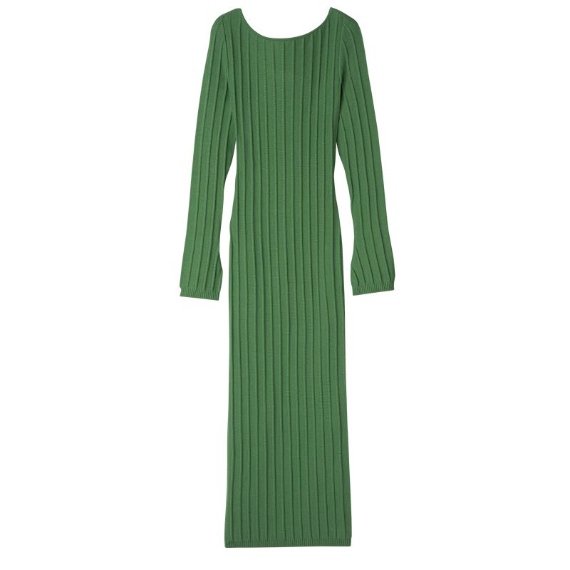 Green Longchamp Long Women Dress | Ksa-561KIDUMW