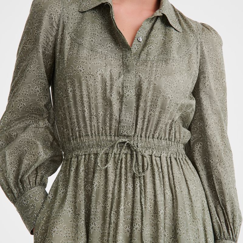 Green Longchamp Long Women Dress | Ksa-679AEBMZO