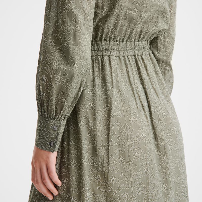 Green Longchamp Long Women Dress | Ksa-679AEBMZO