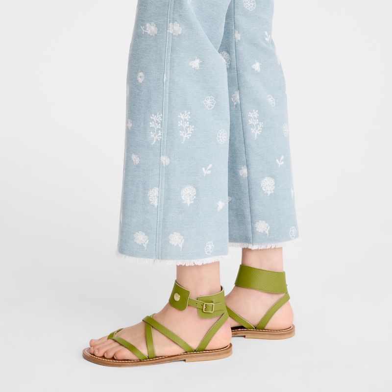 Green Longchamp X K.Jacques Women Sandals | Ksa-490INLEXO
