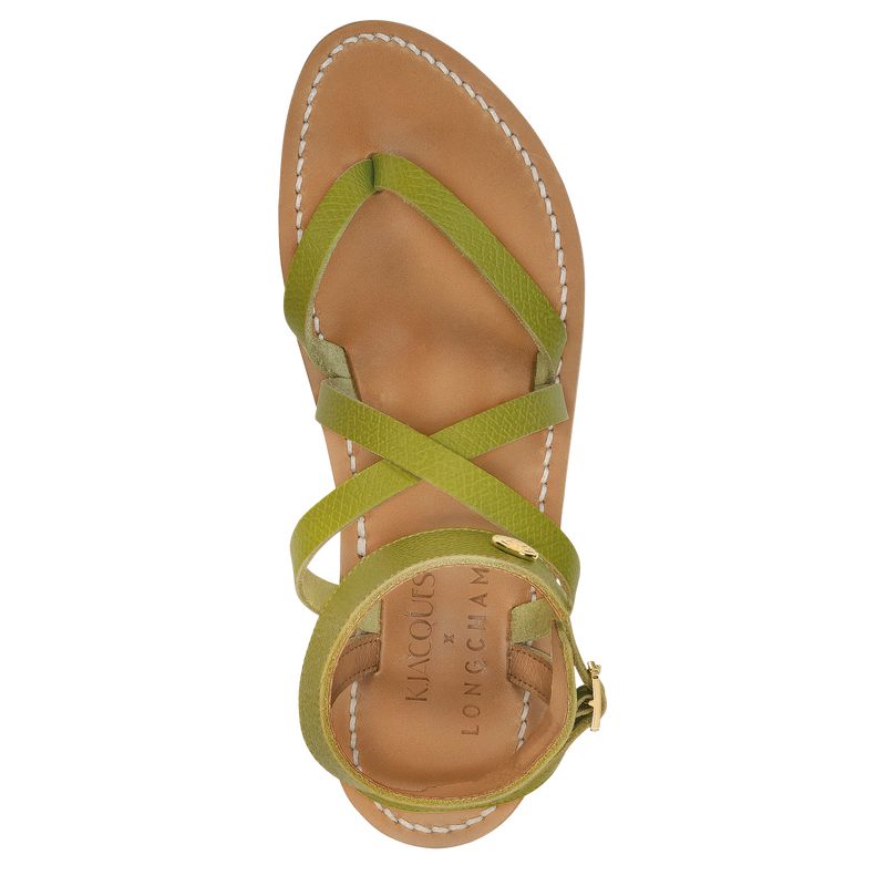 Green Longchamp X K.Jacques Women Sandals | Ksa-490INLEXO