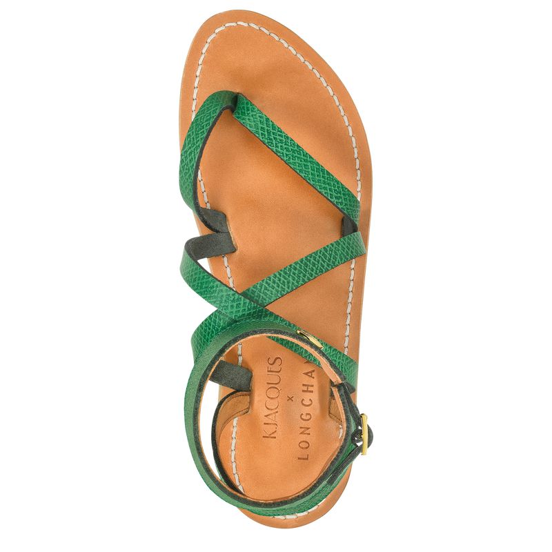 Green Longchamp X K.Jacques Women Sandals | Ksa-654AJVHET