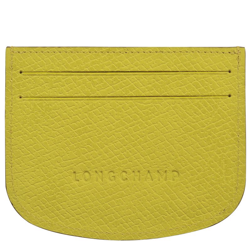 Green Longchamp Épure Men Card Holder | Ksa-678NADPXI
