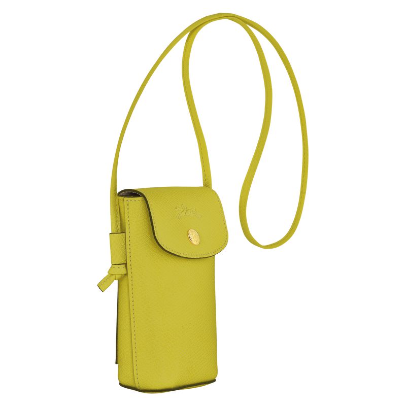 Green Longchamp Épure With Leather Lace Men Phone Case | Ksa-325AVCBYQ
