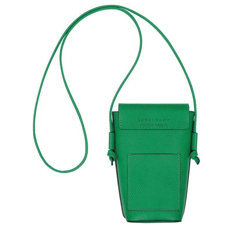 Green Longchamp Épure With Leather Lace Men Phone Case | Ksa-217VTXHWA