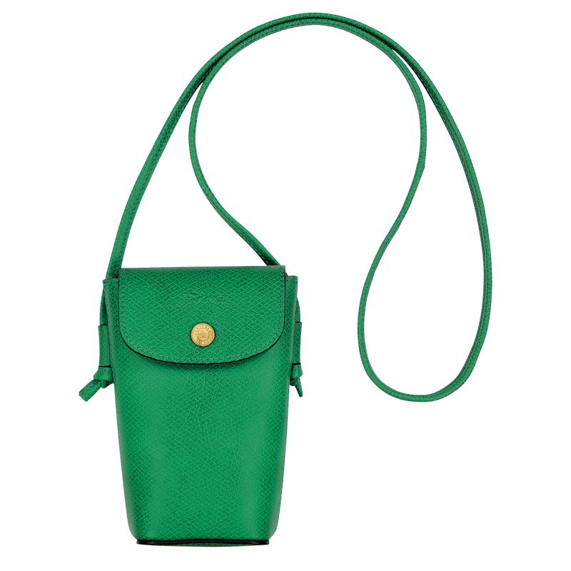 Green Longchamp Épure With Leather Lace Men Phone Case | Ksa-217VTXHWA