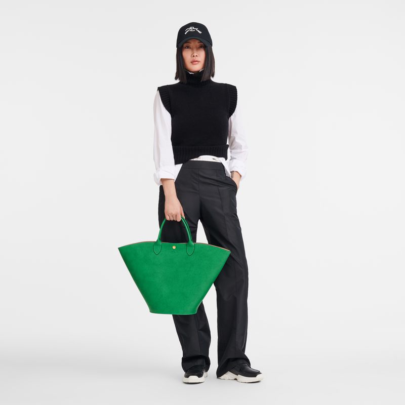 Green Longchamp Épure Xl Women Tote Bag | Ksa-728DPKNTW