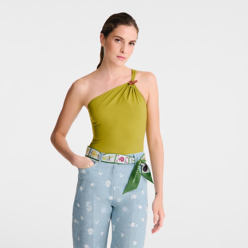 Green / Multicolor Longchamp Pink And Green Women Headband | Ksa-102ISKEUJ