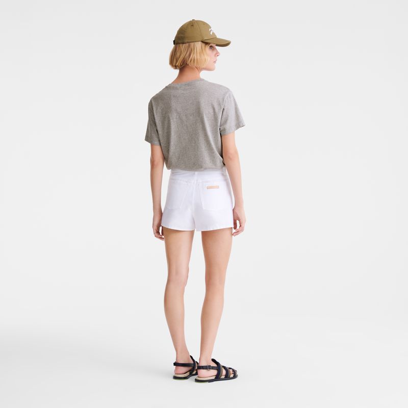 Grey Longchamp Jersey Women T-shirt | Ksa-463GAUWJF