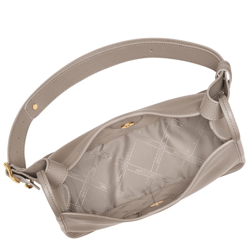 Grey Longchamp Le Foulonné M Women Hobo Bag | Ksa-290BFOVHU