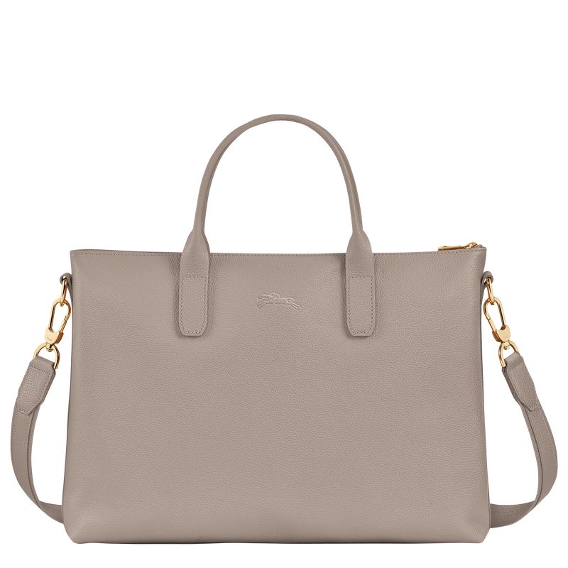 Grey Longchamp Le Foulonné S Women Briefcase | Ksa-860YXQJZP