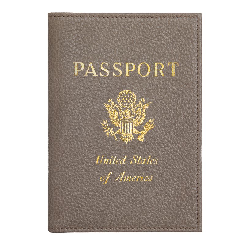 Grey Longchamp Le Foulonné Women Passport Holder | Ksa-214JAMQBE