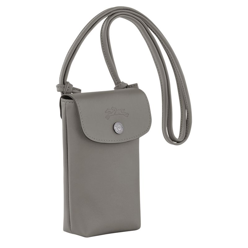 Grey Longchamp Le Pliage Xtra With Leather Lace Women Phone Case | Ksa-876ZSFGYL
