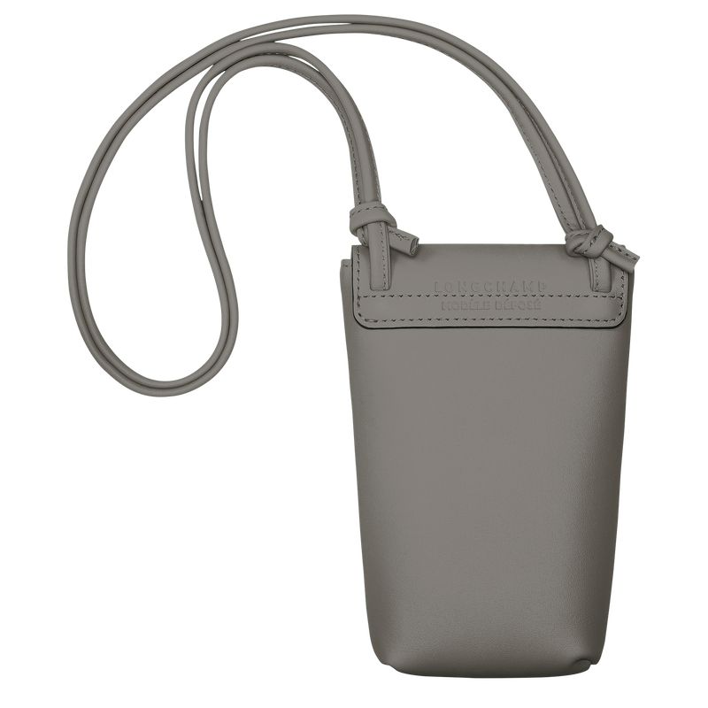 Grey Longchamp Le Pliage Xtra With Leather Lace Women Phone Case | Ksa-876ZSFGYL