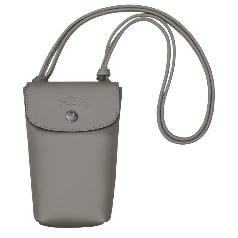 Grey Longchamp Le Pliage Xtra With Leather Lace Women Phone Case | Ksa-876ZSFGYL