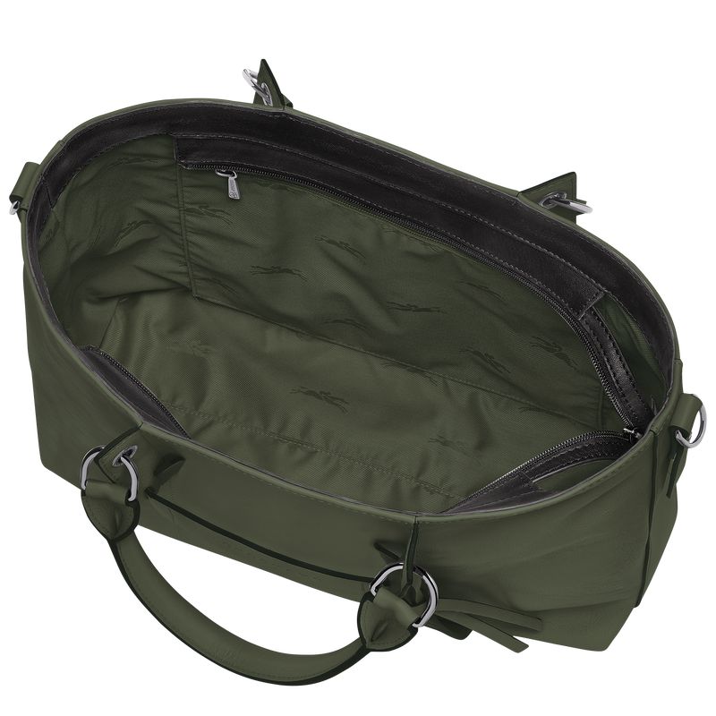 Khaki Longchamp 3D L Women Handbag | Ksa-763CGMAHV