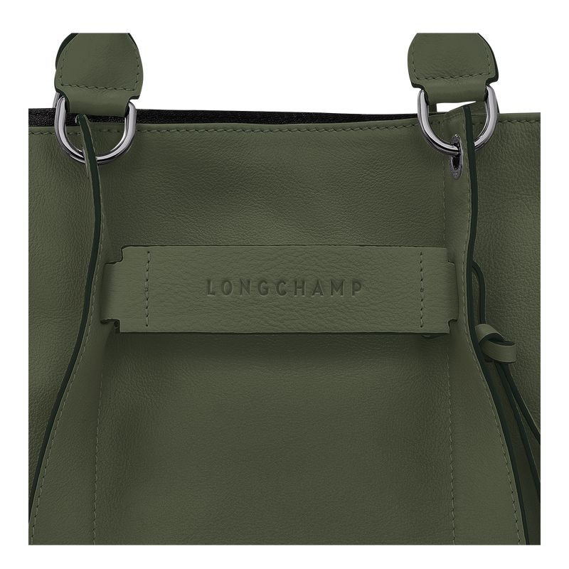 Khaki Longchamp 3D L Women Handbag | Ksa-763CGMAHV