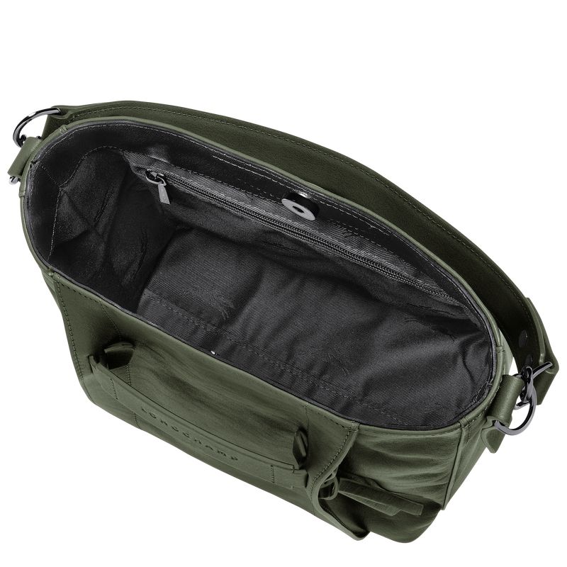 Khaki Longchamp 3D S Women Crossbody Bag | Ksa-940UDBLRX