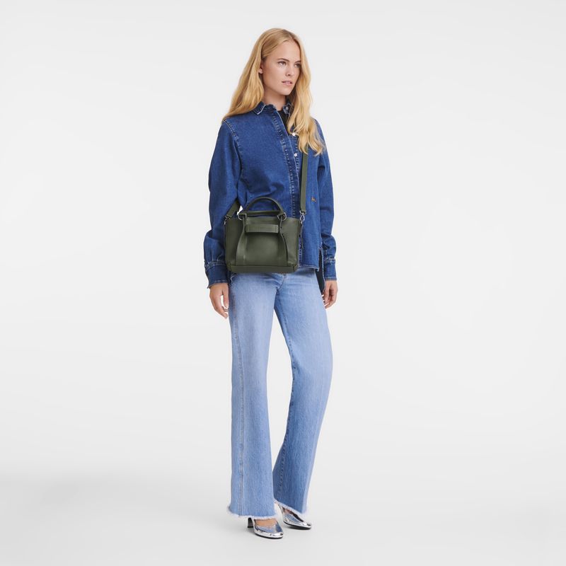 Khaki Longchamp 3D S Women Handbag | Ksa-670SWBRHL