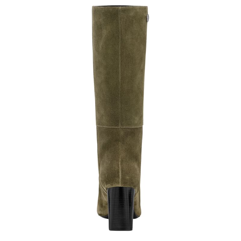 Khaki Longchamp Allure Heel Women Boots | Ksa-937CGPWEN