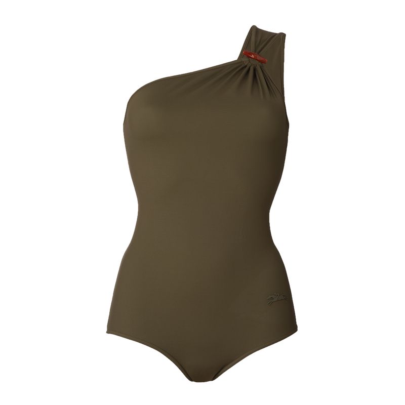 Khaki Longchamp Jersey Women Swimsuit | Ksa-182NHOZLW