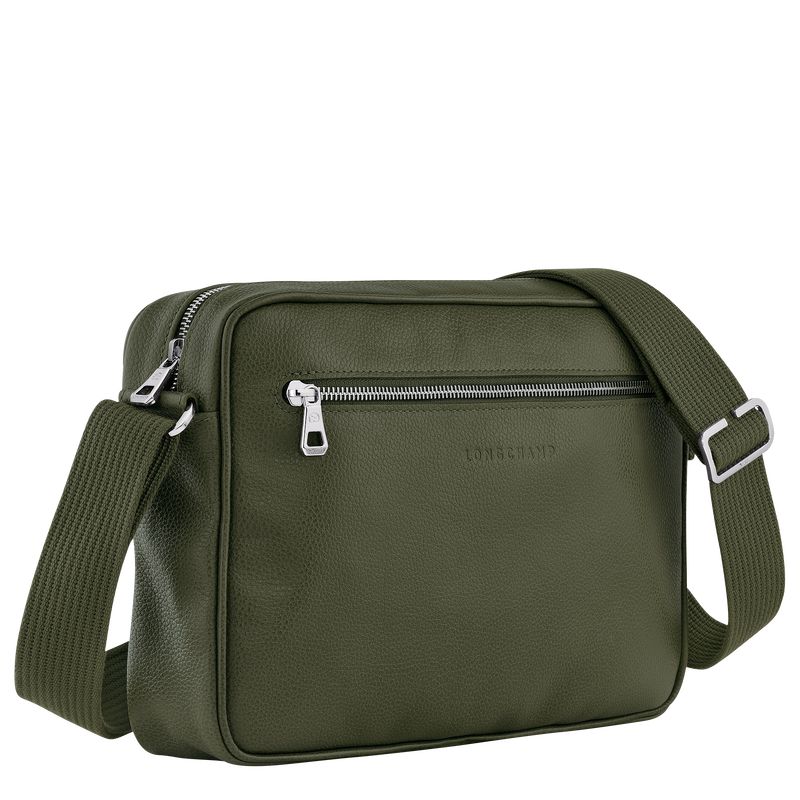 Khaki Longchamp Le Foulonné M Camera Men Crossbody Bag | Ksa-309YMUPJG