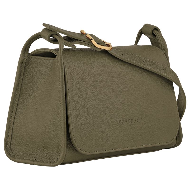 Khaki Longchamp Le Foulonné M Women Crossbody Bag | Ksa-308RXPBTD